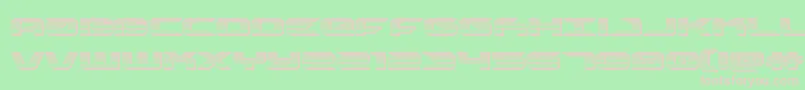 drivechrome Font – Pink Fonts on Green Background