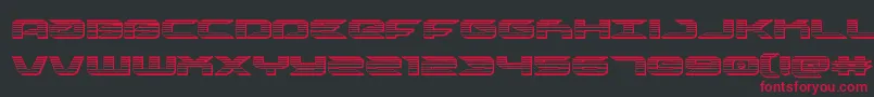 drivechrome Font – Red Fonts on Black Background