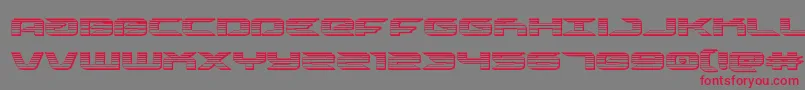 drivechrome Font – Red Fonts on Gray Background