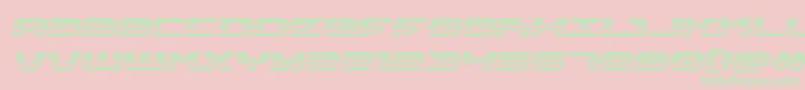 drivechromeital Font – Green Fonts on Pink Background