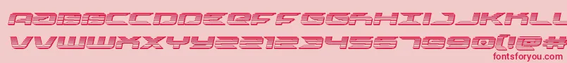drivechromeital Font – Red Fonts on Pink Background