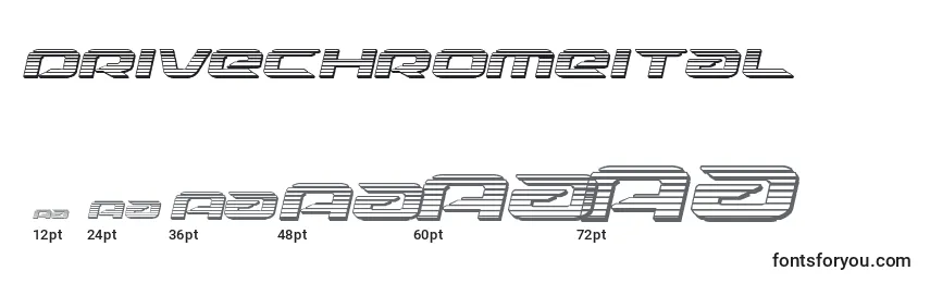 Drivechromeital (125497) Font Sizes