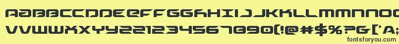 drivecond Font – Black Fonts on Yellow Background