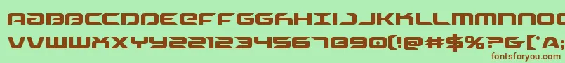 drivecond Font – Brown Fonts on Green Background