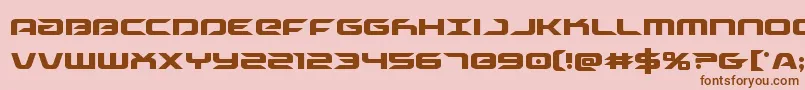 drivecond Font – Brown Fonts on Pink Background