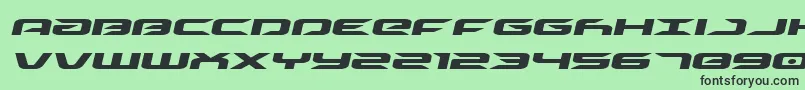 driveexpandital Font – Black Fonts on Green Background