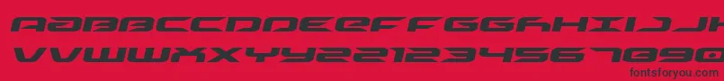 driveexpandital Font – Black Fonts on Red Background