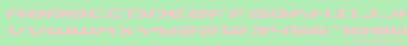 driveexpandital Font – Pink Fonts on Green Background