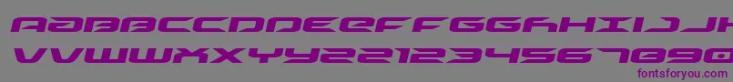 driveexpandital Font – Purple Fonts on Gray Background