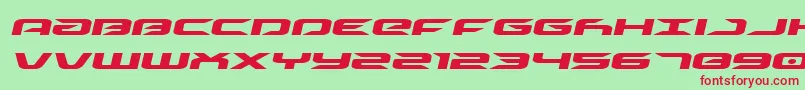 driveexpandital Font – Red Fonts on Green Background