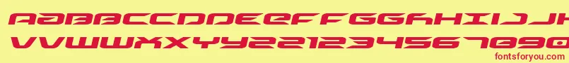 driveexpandital Font – Red Fonts on Yellow Background