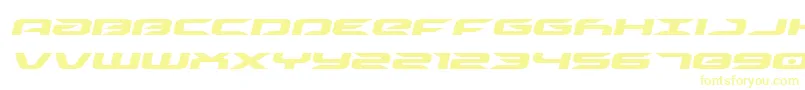 driveexpandital Font – Yellow Fonts on White Background