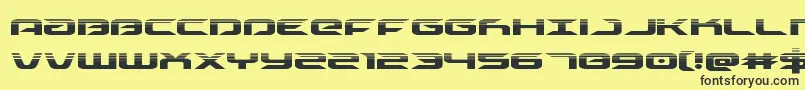 drivehalf Font – Black Fonts on Yellow Background