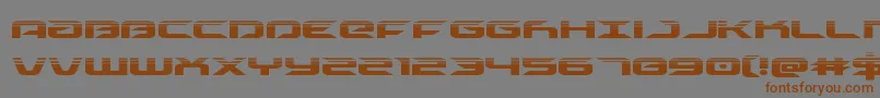 drivehalf Font – Brown Fonts on Gray Background