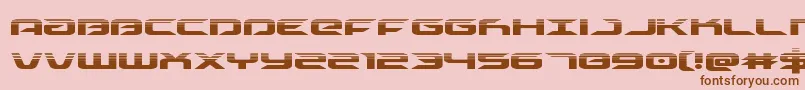 drivehalf Font – Brown Fonts on Pink Background
