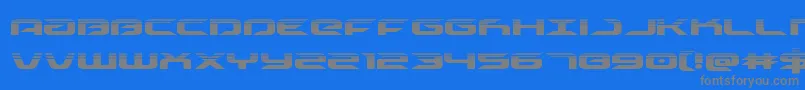 drivehalf Font – Gray Fonts on Blue Background