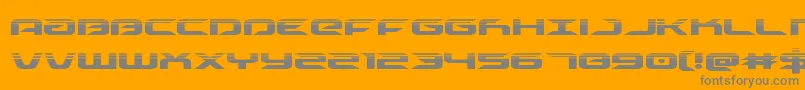 drivehalf Font – Gray Fonts on Orange Background