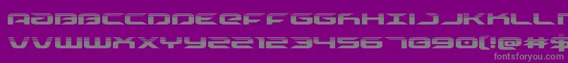 Fonte drivehalf – fontes cinzas em um fundo violeta