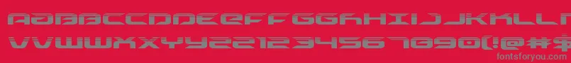 drivehalf Font – Gray Fonts on Red Background