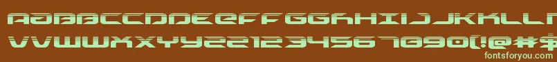 drivehalf Font – Green Fonts on Brown Background