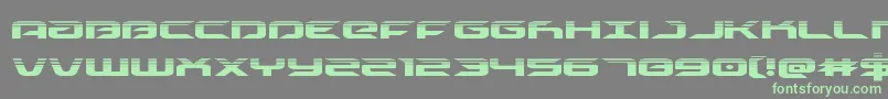 drivehalf Font – Green Fonts on Gray Background