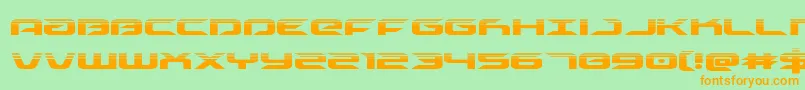drivehalf Font – Orange Fonts on Green Background
