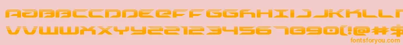 drivehalf Font – Orange Fonts on Pink Background