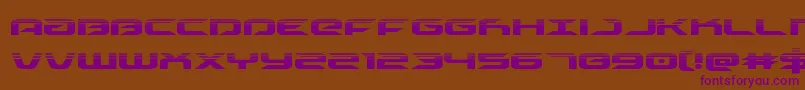 drivehalf Font – Purple Fonts on Brown Background