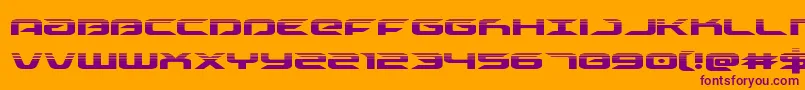 drivehalf Font – Purple Fonts on Orange Background