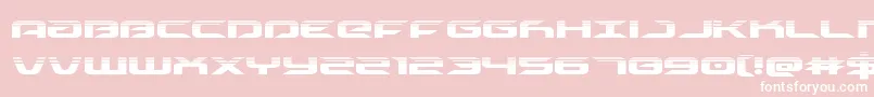 drivehalf Font – White Fonts on Pink Background