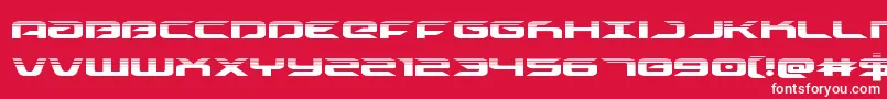 drivehalf Font – White Fonts on Red Background