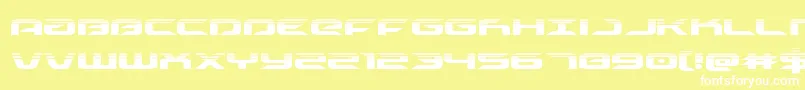 drivehalf Font – White Fonts on Yellow Background