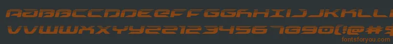 drivehalfital-fontti – ruskeat fontit mustalla taustalla