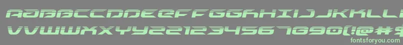 drivehalfital Font – Green Fonts on Gray Background