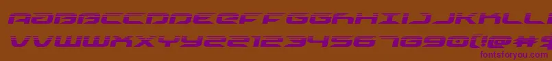 drivehalfital Font – Purple Fonts on Brown Background