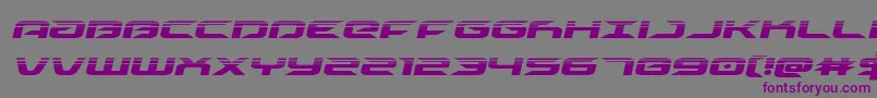Шрифт drivehalfital – фиолетовые шрифты на сером фоне