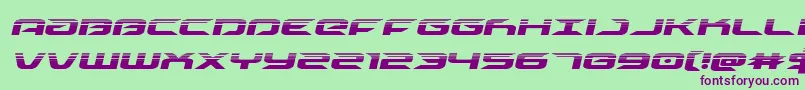 drivehalfital Font – Purple Fonts on Green Background