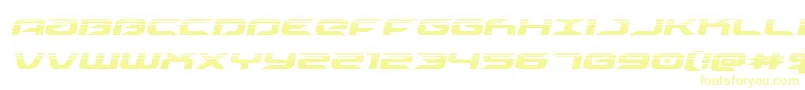 Шрифт drivehalfital – жёлтые шрифты