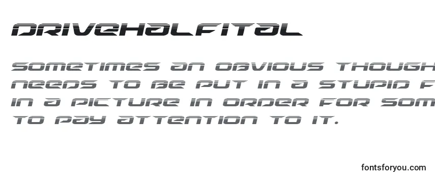 Drivehalfital (125503) Font