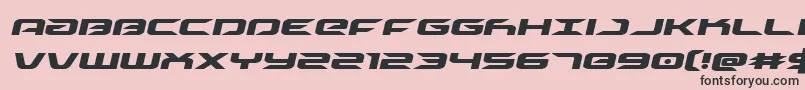 driveital Font – Black Fonts on Pink Background