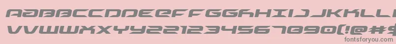 driveital Font – Gray Fonts on Pink Background