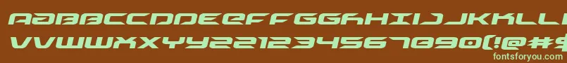 driveital Font – Green Fonts on Brown Background