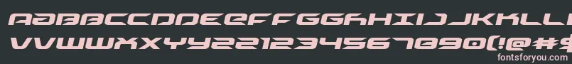 driveital Font – Pink Fonts on Black Background