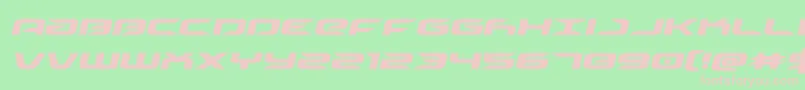 driveital Font – Pink Fonts on Green Background