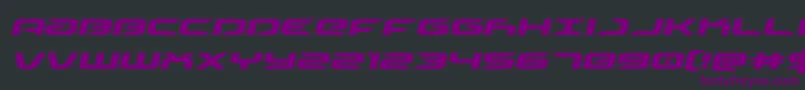 driveital Font – Purple Fonts on Black Background