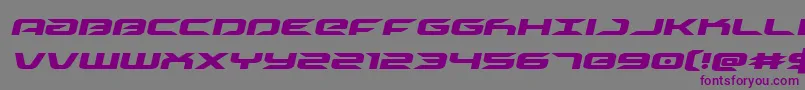 driveital Font – Purple Fonts on Gray Background