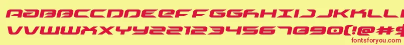 driveital Font – Red Fonts on Yellow Background