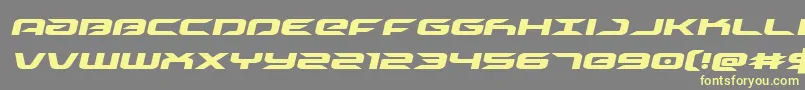 driveital Font – Yellow Fonts on Gray Background