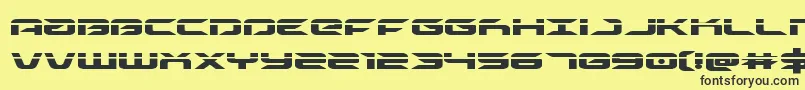 drivelaser Font – Black Fonts on Yellow Background