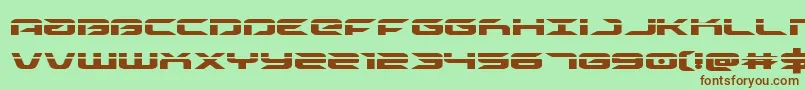 drivelaser Font – Brown Fonts on Green Background